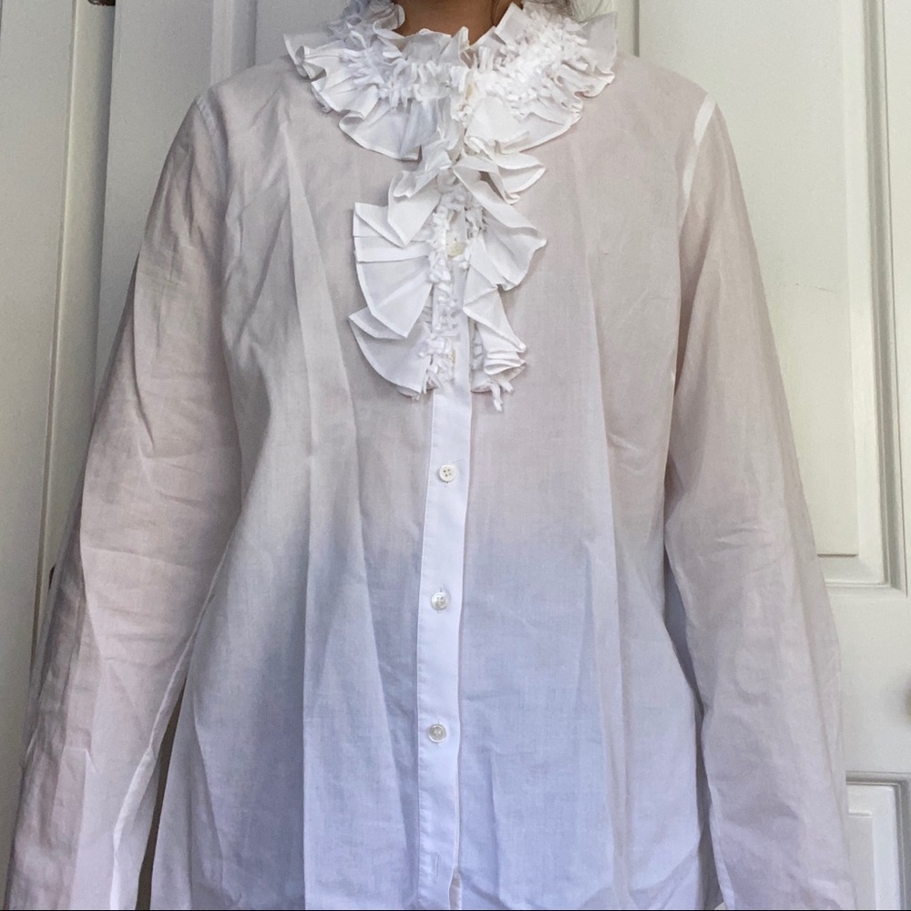 J Crew White Blouse